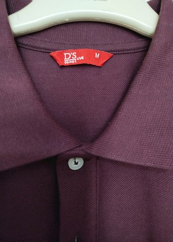 DS Damat markalı Mürdüm Düğmeli Polo Yaka Erkek Tişört - Görsel 3
