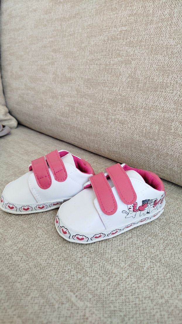 Bebek Renkli Baskılı İlk Adım Ayakkabısı - Görsel 3