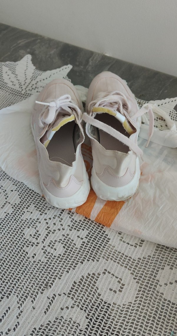 Bej Bağcıklı Kadın Spor Ayakkabı - Görsel 3