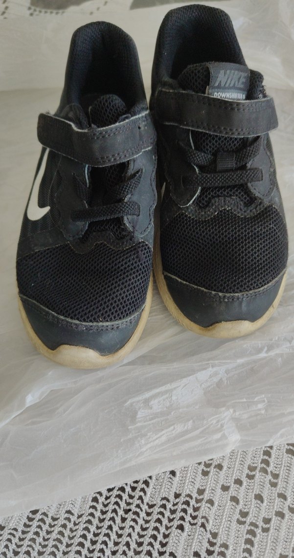 Erkek Çocuk Siyah Cırtlı Spor Ayakkabı - Görsel 2