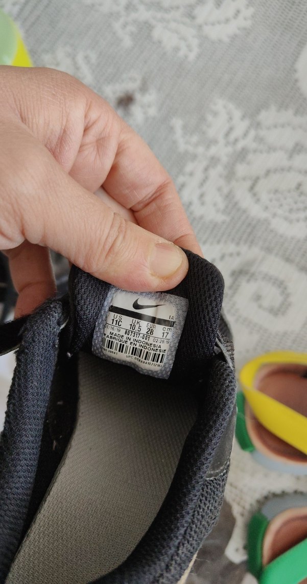 Çocuk Siyah Gri Cırt Cırtlı Spor Ayakkabı - Görsel 3