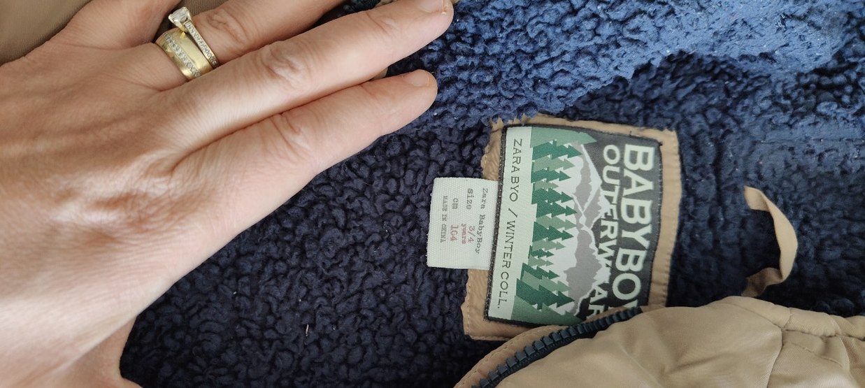 Bej Kapüşonlu Kadın Kışlık Mont - Görsel 3