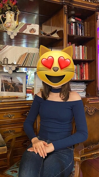 Lacivert düşük kol lacivert crop