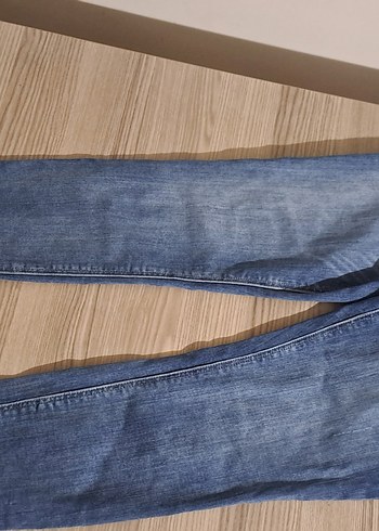 Kadın Mavi Denim Skinny Normal Boy Pantolon - Görsel 2