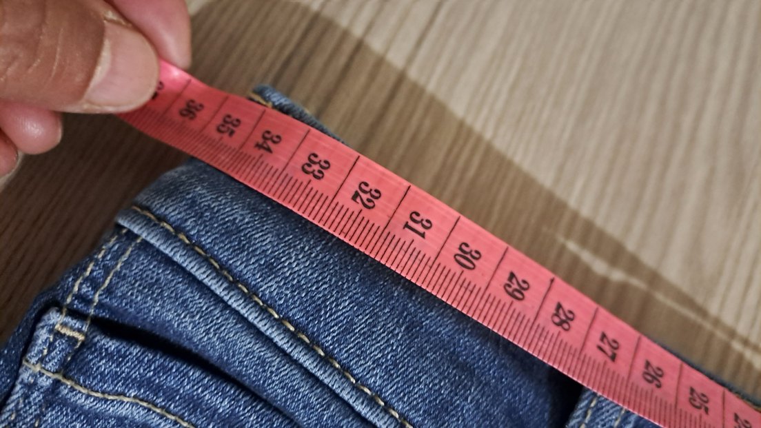 Kadın Mavi Denim Skinny Normal Boy Pantolon - Görsel 4