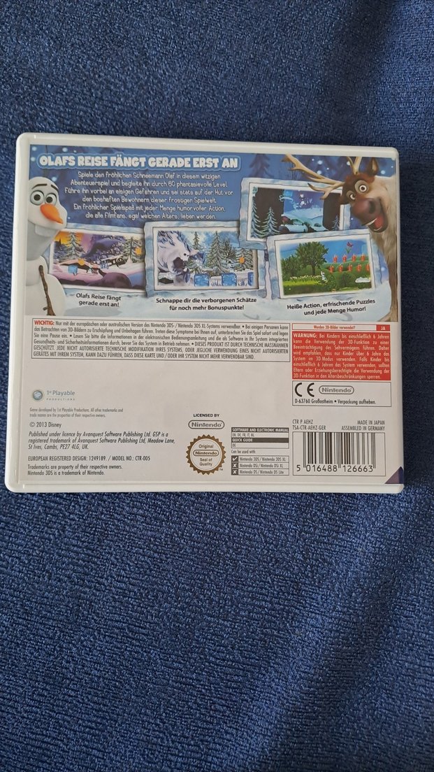 Nintendo 3DS Disney Die Eiskönigin Olaf's Abenteuer - Görsel 2