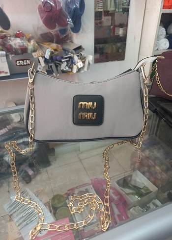 Beden gri Renk Gri Miu Miu Kadın kol Çantası