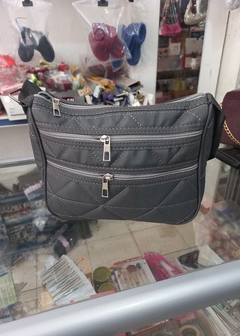 Diger Gri Kadın Fermuarlı Çanta
