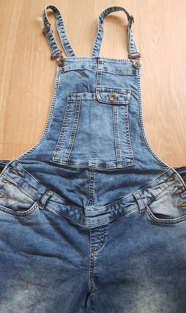 Mavi Kız Kot Salopet hamile - Görsel 2