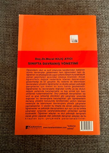 Sınıfta Davranış Yönetimi - Meral Kılıç Atıcı - Görsel 3