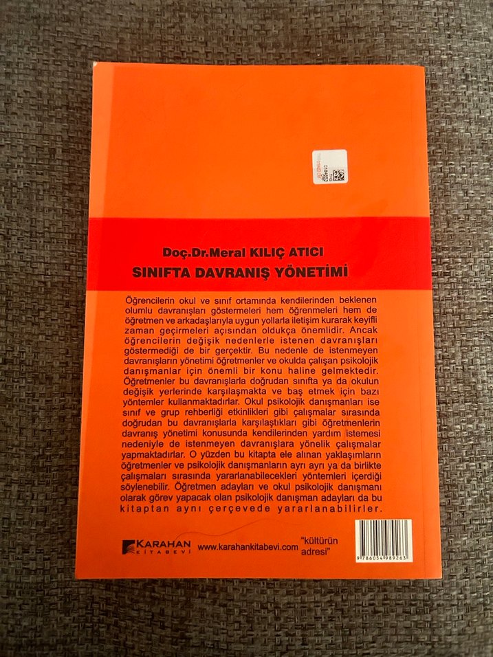 Sınıfta Davranış Yönetimi - Meral Kılıç Atıcı - Görsel 3