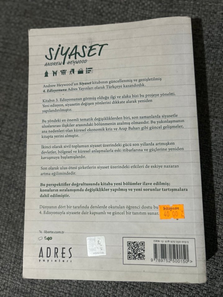 Siyaset - Andrew Heywood Kitabı - Görsel 5