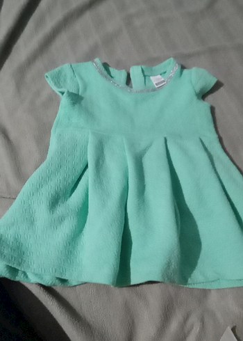 Turkuaz Baskılı Bebek Önlüğü 9-12 Ay - Görsel 2