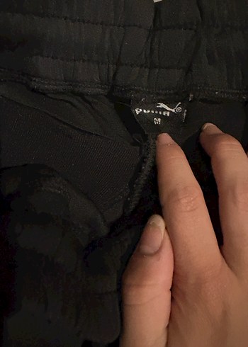 Puma dalgıç kumaş Erkek Siyah Fermuarlı Outdoor Eşofman Altı