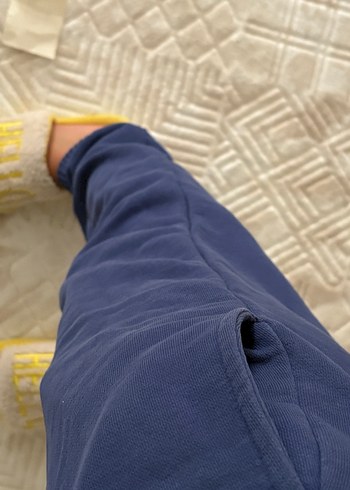 Addax Lacivert Kadın Bol Kesim Denim Eşofman