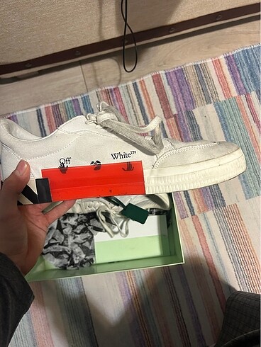 tek ebat Beden beyaz Renk OFF-WHITE 46 NUMARA FATURALI