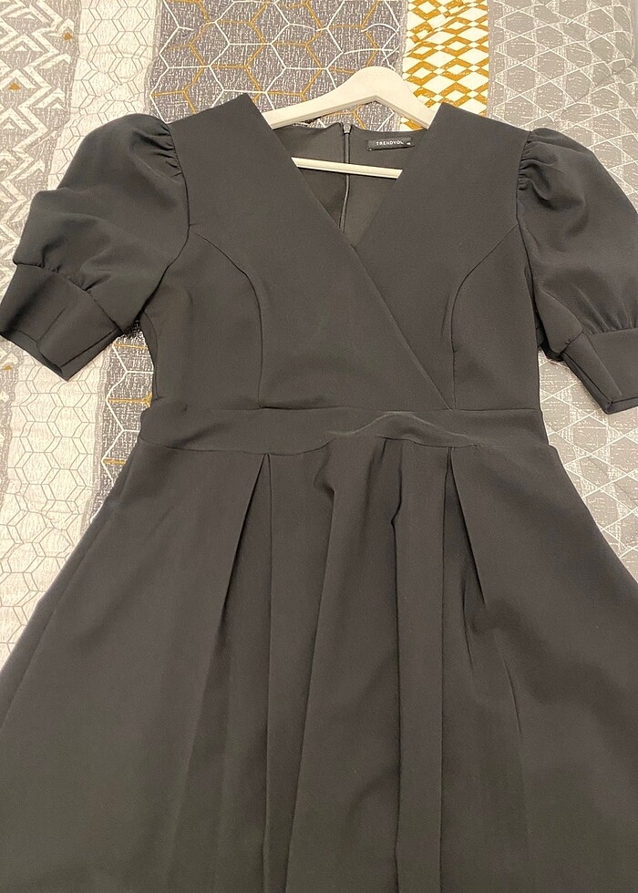 Trendyolmilla siyah uzun elbise - Görsel 2