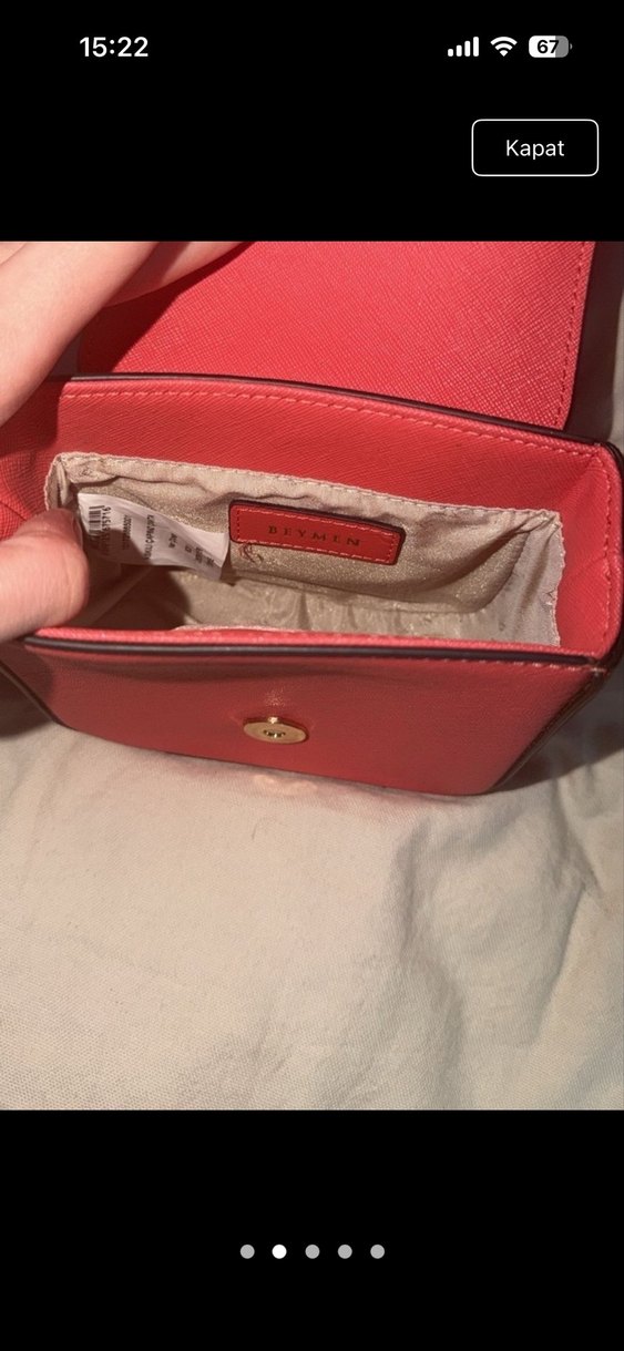 Beymen nar çiçeği çanta - Görsel 2