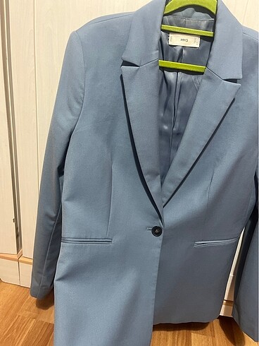 42 Beden mavi Renk Mango mavi blazer ceket