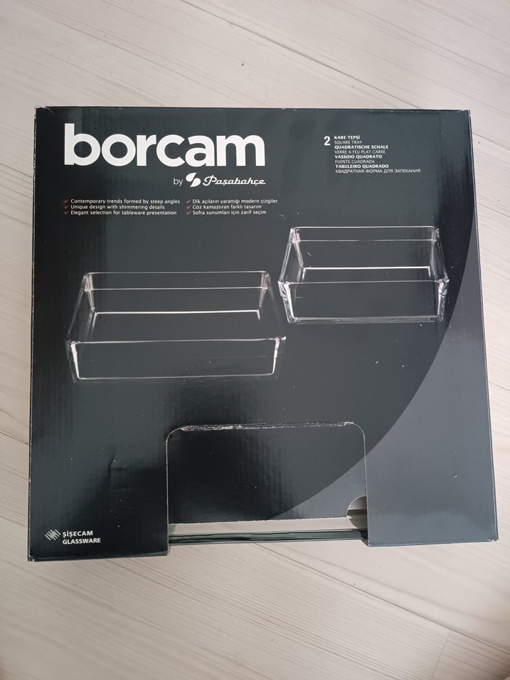 Borcam 2'li Dikdörtgen Fırın Kabı Seti - Görsel 2