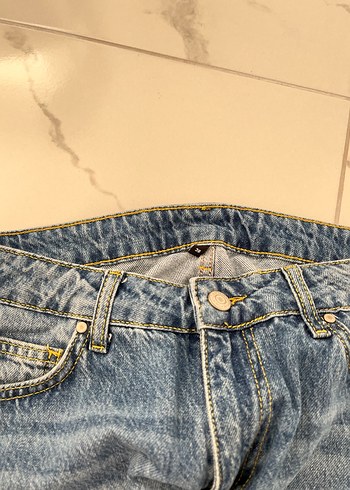 Trendyol & Milla Gri Midi Boy Rahat Kesim Kadın Kot Pantolon