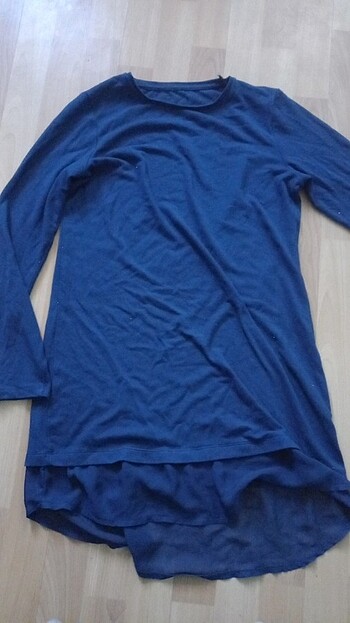 Lacivert uzun tunik 