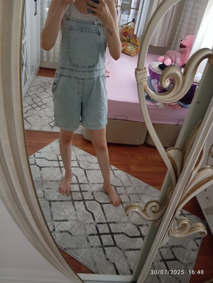 şort salopet FİYAT DÜŞTÜ. - Görsel 2