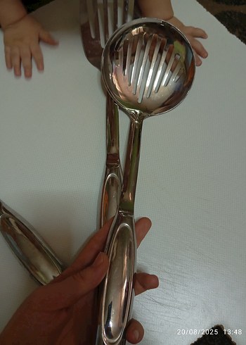 Beden çelik Parlak Beyaz 4 Parça Mutfak Servis Seti