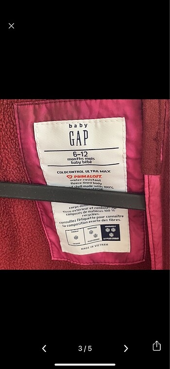 1 Yaş Beden Gap astronot tulum