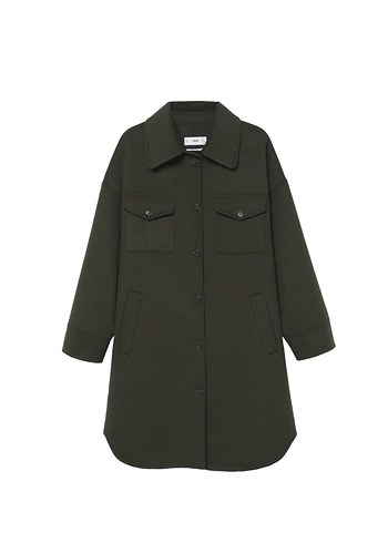 Düğmeli Midi Kadın Kaban - Görsel 2