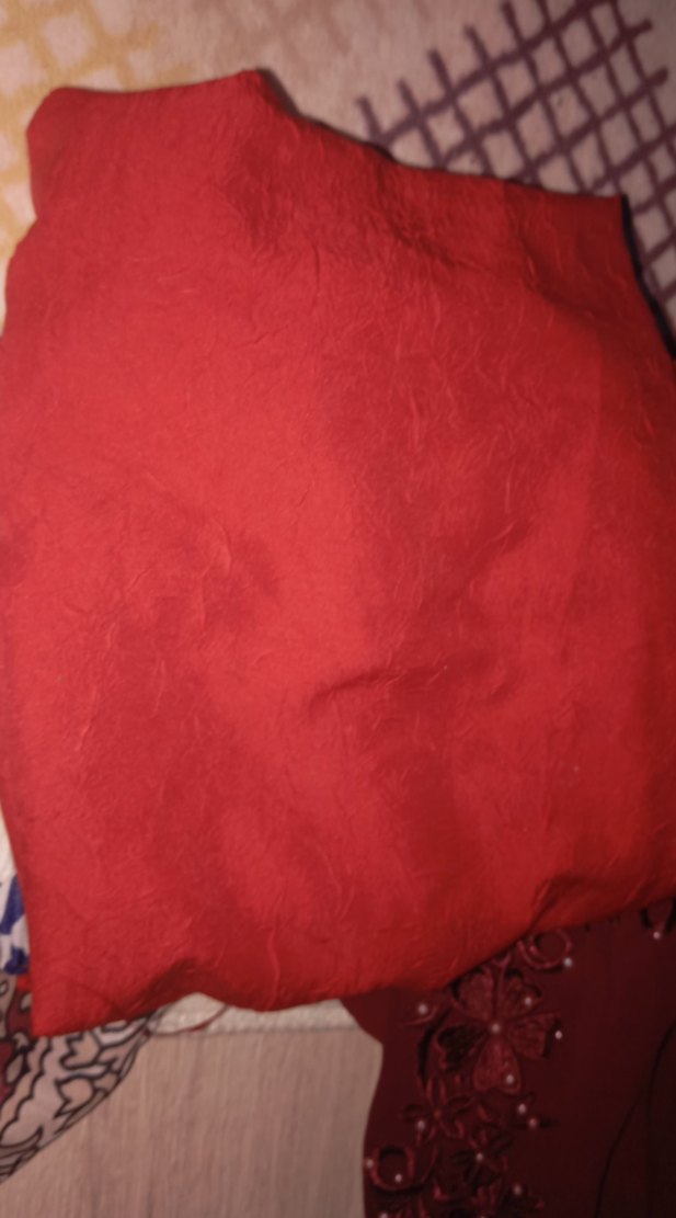 Kırmızı Kadın Drapeli Şal - Görsel 2