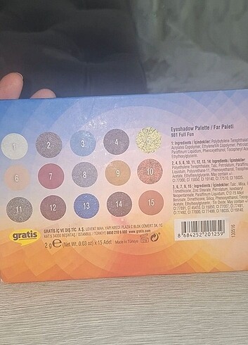 Beaulis fun renkli makyaj paleti