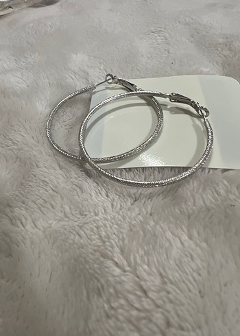 Accessorize Gri Elastik Midi Halka Küpeler