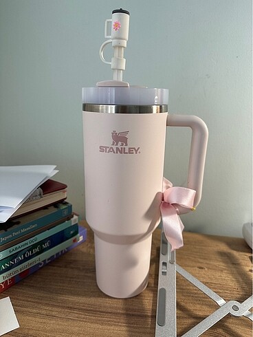 STANLEY PEMBE PİPETLİ TERMOS