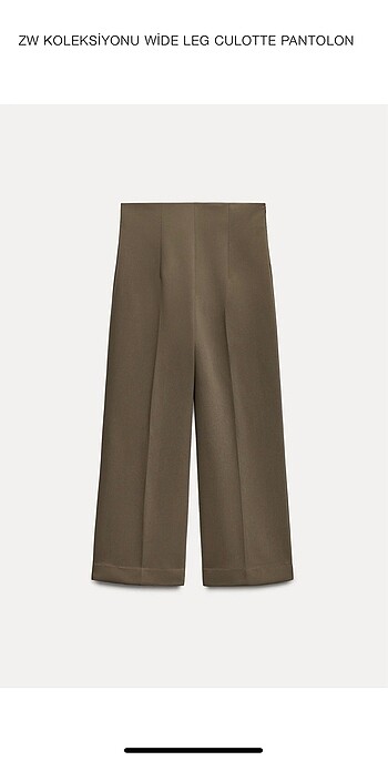 ZW Koleksiyonu Wide Leg Culotte Pantolon