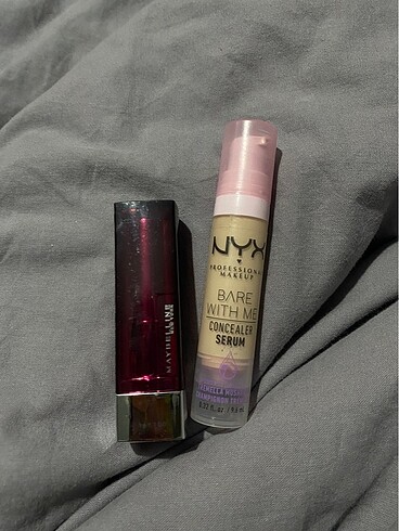 NYX BARE WİTH ME VE MAYBELLİNE RUJ