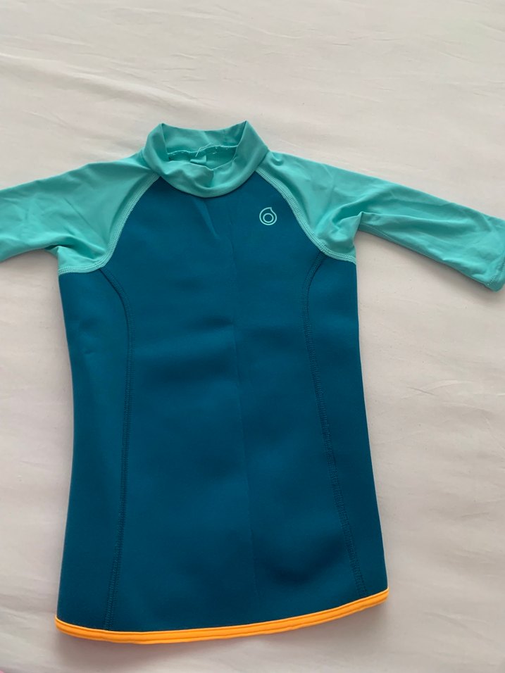 Uzun Kollu Parlak Turkuaz Çocuk Mayo Üstü - Görsel 4