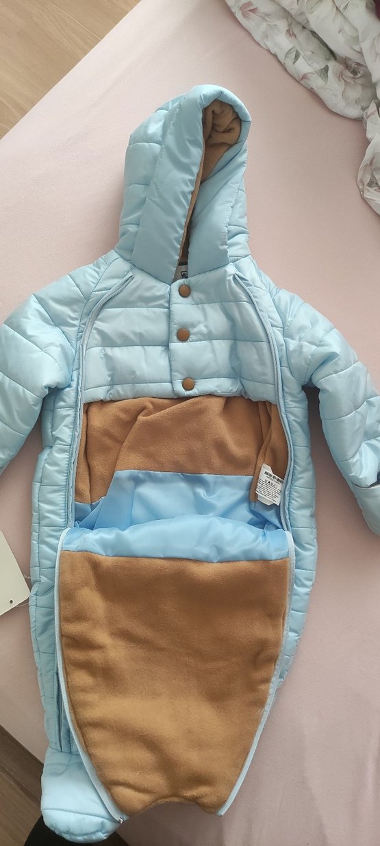 Nakışlı Mavi Bebek Tulum - Görsel 2