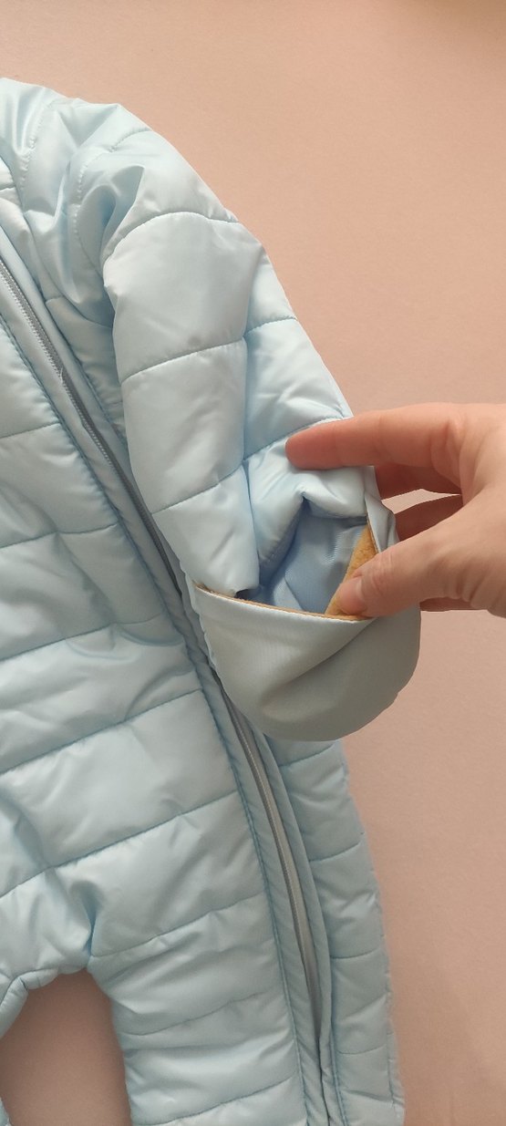 Nakışlı Mavi Bebek Tulum - Görsel 4