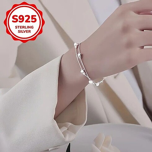 Shein Çift Katman Günüş Kaplama Yıldız Bileklik