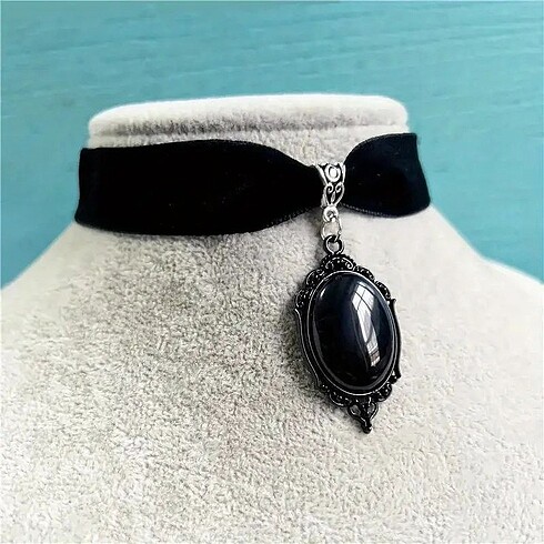 Diğer Siyah Gotik Choker