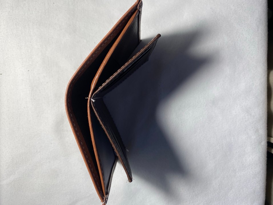 Parlak Kahverengi Minimalist Erkek Cüzdanı - Görsel 4