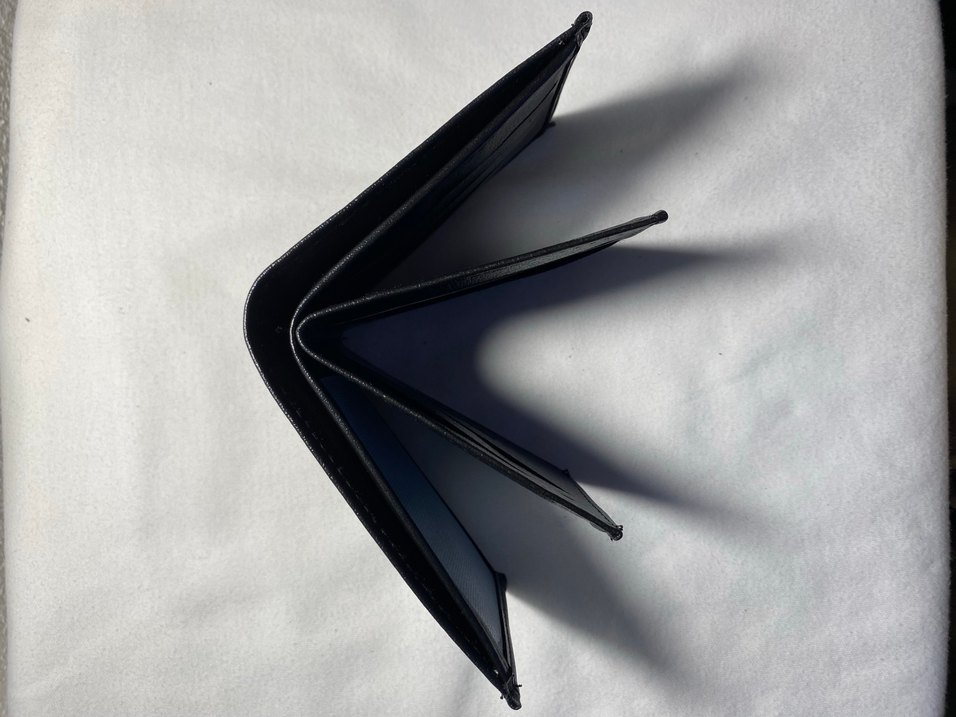 Siyah Minimalist Erkek Cüzdanı - Görsel 4