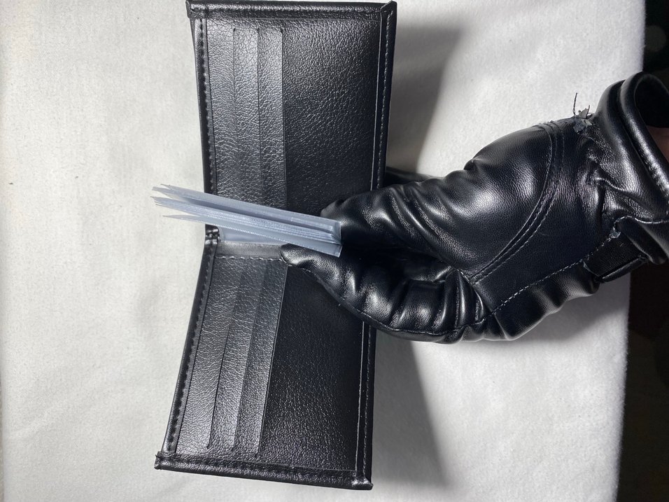 Siyah Parlak Minimalist Erkek Cüzdan - Görsel 2