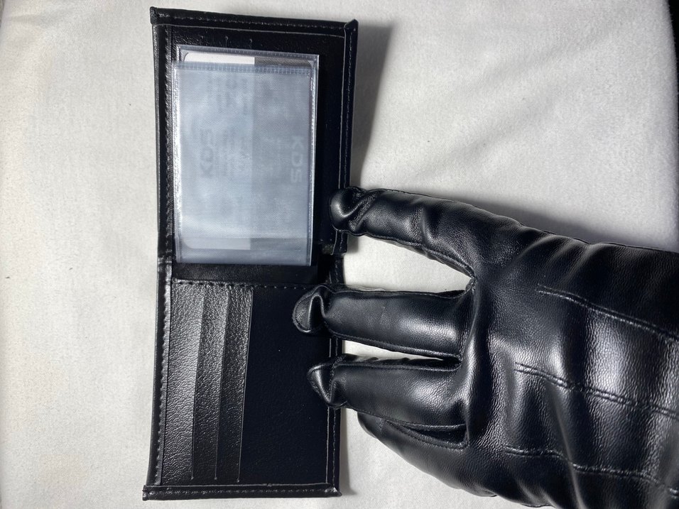 Siyah Parlak Minimalist Erkek Cüzdan - Görsel 3