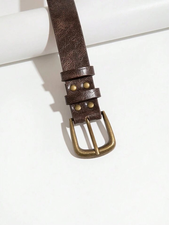 Kahverengi Deri Tokalı Kadın Kemer - Görsel 3