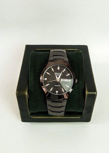 Full Black Siyah Çelik Kordon Karizmatik Saat - Görsel 2