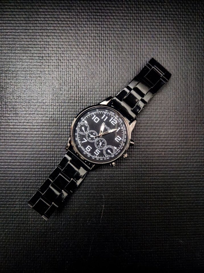 Rovigo Pilot Tasarım Siyah Çelik Kordon Saat - Görsel 5