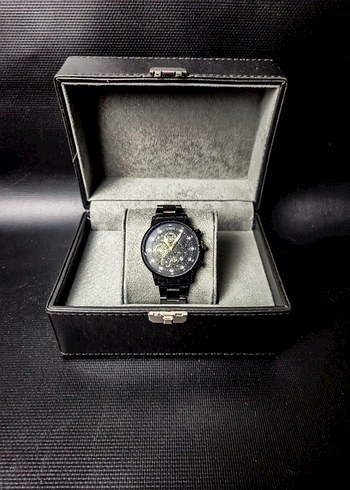 SOKI Skeleton Gold-Siyah Çelik Kordon Saat (Sıfır) - Görsel 2