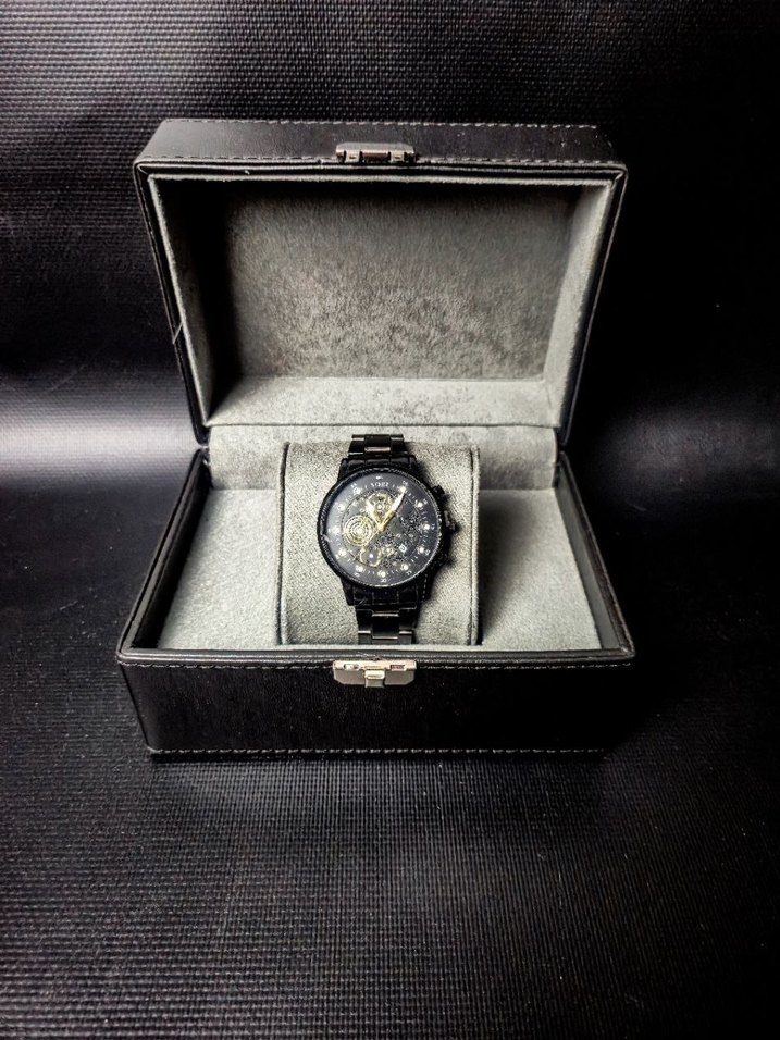 SOKI Skeleton Gold-Siyah Çelik Kordon Saat (Sıfır) - Görsel 2